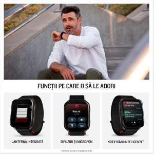 Garmin - Venu X1 - smartwatch cu GPS și AMOLED - Negru cu spate din titan argintiu și curea din nailon ComfortFit neagră - Img 12