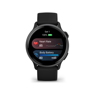 Garmin - vivoactive 6 smartwatch cu GPS și AMOLED - ramă gri slate din aluminiu - carcasă neagră şi bratara din silicon - Img 3