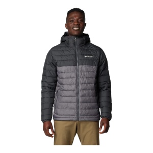 Geaca Puf Barbati Columbia Powder Lite II Hooded Grey - Img 2