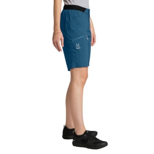 Haglofs - Pantaloni scurti drumetie femei L.I.M Fuse shorts - albastru inchis ocean - Img 3