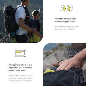 Instinct - vesta alergare tip rucsac - ALPI 40 + 2x HydraPack 600ml - 40L - Img 18