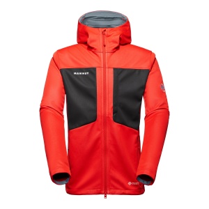 Jacheta Barbati Mammut Ultimate VIII So Hooded Mammut Red-Black - Img 5