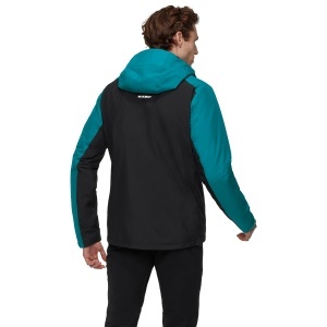 Jacheta Barbati MammutAlto Light 3 In 1 Hs Hooded Deep Teal-Black - Img 4