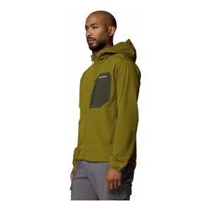 Jacheta Softshell Barbati Columbia Tall Heights™ III Hooded Green - Img 5
