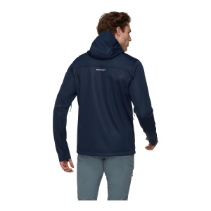 Jacheta Softshell Barbati Mammut Ultimate VIII SO Hooded Marine - Img 3