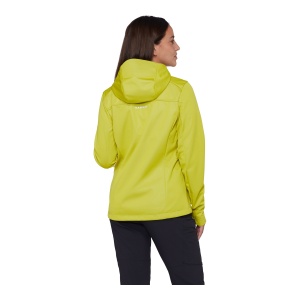 Jacheta Softshell Femei Mammut Ultimate VIII SO Hooded Acacia - Img 3