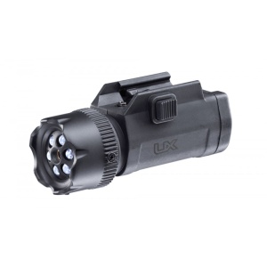 Laser rosu pentru pistol airsoft cu leduri UX LLM 1 Umarex 2.1129X, sina Picatinny