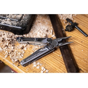 Leatherman - multi-tool 18 functii Wave+ Stainless Steel 832524 - argintiu - Img 5