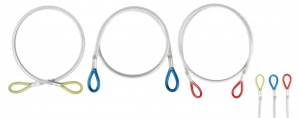 Lonjă de ancorare din oțel cu protecție Singing Rock Steel Lanyard I 100, 130, 180cm - Img 2