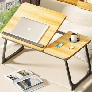 Masuta pliabila laptop, 55.3x24x32 cm, natur - Img 3