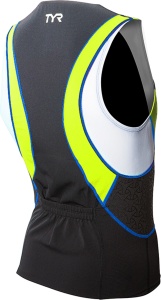 Men Competitor Singlet TYR negru-lime-albastru - Img 2