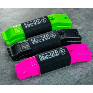Muc-Off - set doua leviere reparatii bicicleta Rim Stix Tyre Levers - Negru Verde Roz - Img 2