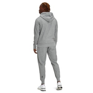 On Cloud - hanorac sport pentru barbati On new Hoodie - gri deschis negru - Img 5