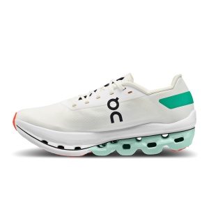 On Cloudboom Echo pantofi alergare maraton pentru femei - alb verde menta negru - Img 5