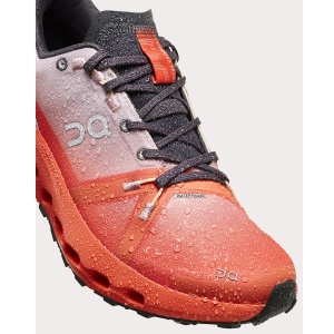 On Cloudsurfer Trail waterproof - pantofi alergare pentru femei - portocaliu flacara mov deschis - Img 7