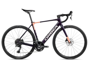Orbea GAIN M40 (2026) - bicicletă electrică șosea - Fantasy Purple Carbon View (Gloss) | Orange Cloud (Matt)