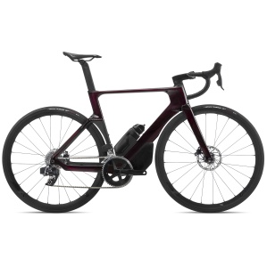 Orbea ORCA AERO M31eLTD PWR Wine Red Carbon View - Carbon Raw - bicicletă șosea racing aero