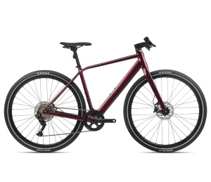 Orbea VIBE H30 Metallic Dark Red - bicicletă electrică urbană