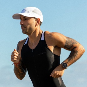 Orca - costum triathlon pentru barbati fara maneci Athlex race SL triSuit - negru alb - Img 3