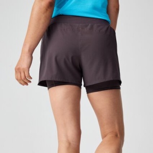 Pantaloni scurți alergare Brooks High Point 3" 2-in-1 Short 2.0 damă - mov - Img 2