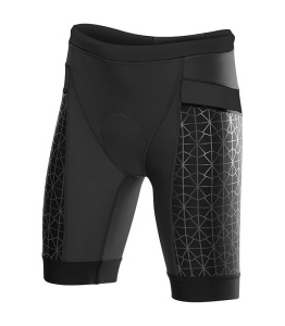 Pantaloni scurți triatlon TYR Competitor 8" damă - negru