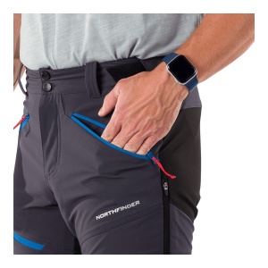 Pantaloni Softshell Barbati Northfinder Hiking Softshell Luperco Bluenights - Img 7