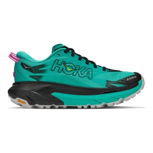 Pantofi Alergare Montana Femei Hoka Mafate 5 Black / Electric Aqua