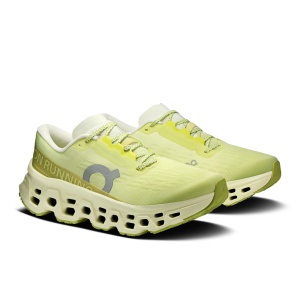 Pantofi alergare On Cloudmonster 3 W - amortizare maximă sosea - Limelight | Seedling - Img 6