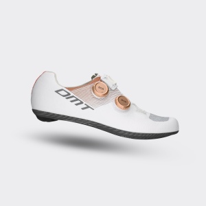Pantofi ciclism șosea DMT KR0 EVO Superlight - alb-bronz