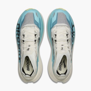 Pantofi trail Brooks Cascadia Elite - alb | placă carbon - Img 3