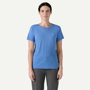 Patagonia - tricou - W Capilene Cool Daily Graphic Waters - Albastru deschis - Img 2