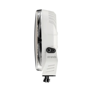 Proiector LED Firefly 9″ 146W, 6000K, rază 450m, lumină de conducere și poziție, 12076 lm, rezistent la apă și praf (IP67), carcasă aluminiu alb, lentilă transparentă, Strands - Img 2