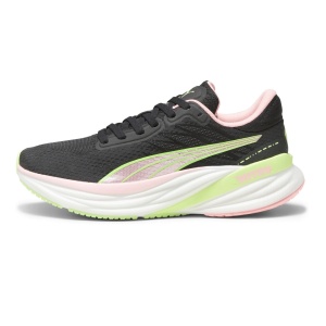 Puma - pantofi alergare pentru femei Magnify Nitro 2 Dream Rush shoes - negru coral alb verde deschis Speed - Img 3