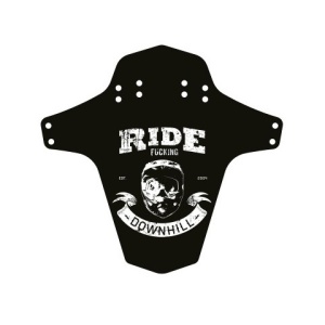 Reverse - Aparatoare noroi bicicleta Ride Fucking Downhill - negru alb