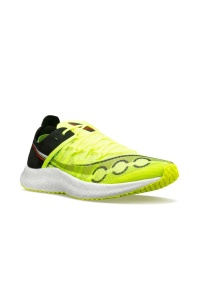 Saucony - pantofi alergare pentru barbati - Sinister - citron I black - Img 4