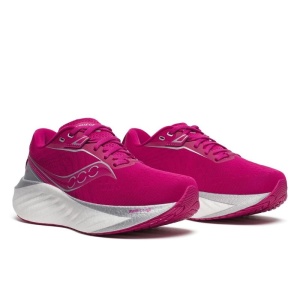 Saucony - pantofi alergare - Triumph 22 W - Magenta - Img 2