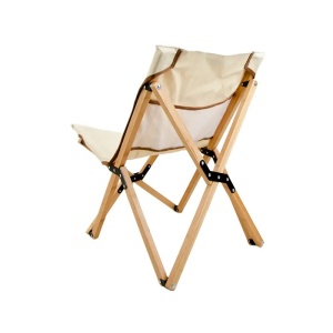 Scaun de camping pliabil din bambus și oțel inoxidabil, 72x57x50 cm, husă din pânză detașabilă și lavabilă Wild Land - Img 2