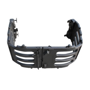 Separator Bena Pliabil ABS cu Cutie Depozitare, Grilaj Protecție Marfă, VW Amarok 2023+, EMD4X4