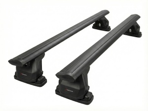 Set bare transversale compatibil cu închideri de benă cu șine T-Slot, 150 cm, negru, încărcare maximă 75 kg/bară S-Dizayn