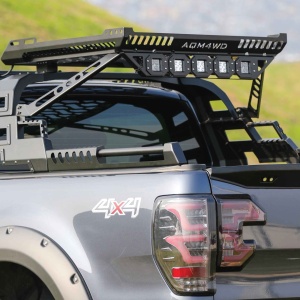 Set de proiectoare LED cu suport, compatibil cu portbagaje și rollbar-uri AQM4WD - Img 4