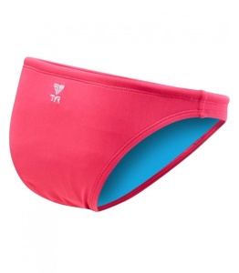 Slip de baie TYR Solid Mini damă - roz fluorescent
