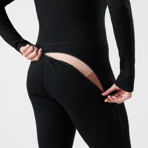 Smartwool - bluza de corp - Classic Thermal Merino Base Layer One Piece W - Black - M - Img 3