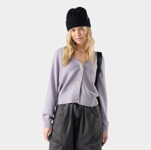 Smartwool - cardigan - Edgewood Cardigan W - Purple Storm Donegal - M