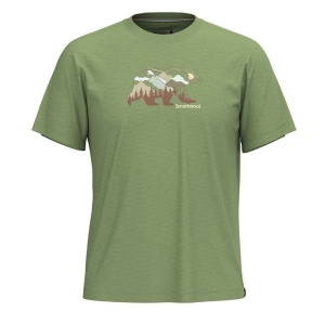 Smartwool - tricou merino - Bear View Short Sleeve Graphic Tee - Verde - Img 2