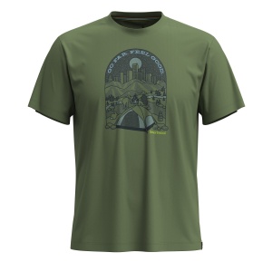 Smartwool - tricou merino - Streets to Peaks Short Sleeve Graphic Tee - Verde - Img 2