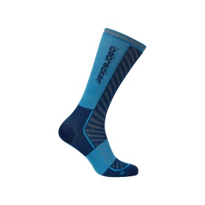 Sosete Alergare Barbati Icebreaker Merino Blend Run+ Ultralight Crew Albastru - Img 3