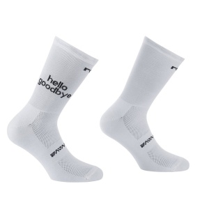 Șosete ciclism Northwave Hello | confort și respirabilitate - white