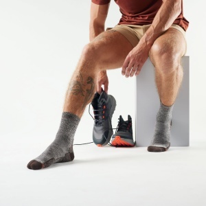 Șosete trekking Smartwool Hike Mid Crew Light Cushion bărbați - gri antracit - Img 2