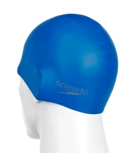 Speedo - casca inot silicon - Plain Moulded - Albastru neon - Img 4