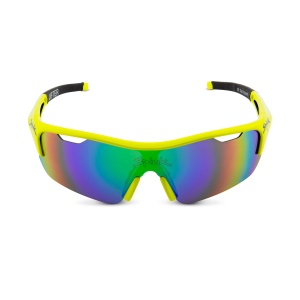 Spiuk - ochelari soare sport Jifter, 3 lentile de schimb transparent, portocaliu si albastru oglinda - rama alba - Img 6